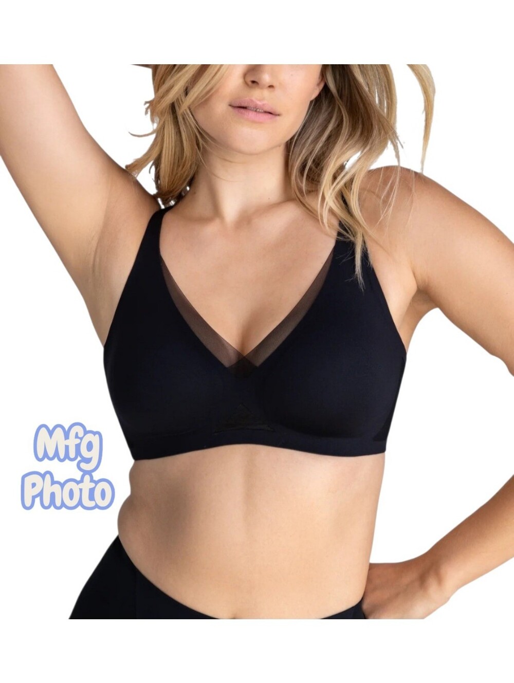 Honeylove V-Neck Bra CrossOver V-Neck Bra, Womens Large 38B/C